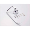 Aluminum Towel Ring Square Rust-Free, Heavy Duty, Modern Concealed Screw System (Screws Included) - 5