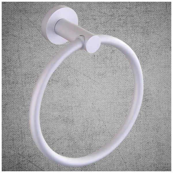 Aluminium Towel Ring Rust-Free, Heavy Duty, Modern Concealed Screw System (Screws Included) - 7
