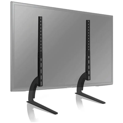 Universal Table Top TV Stand for Most 27 30 32 37 40 43 47 50 55 60 65 Inch Plasma LCD LED Flat or Curved Screen TVs with Height Adjustment, VESA Patterns up to 800x400 mm