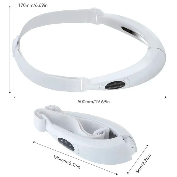 V Face Shaper LED Photon Therapy Micro Current Vibration V Face Slimming Massager V-Line Up Face Lifting Belt Chin Lifting Device, Skin Groomer EMS - 8
