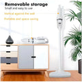 Cordless Vacuum Cleaner, Portable High-Power Motor with Strong Suction, Handheld Rechargeable Hoover with 4 Multi-Use Attachments for Home, Car & Office (White) - 6
