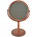 Pocket Size Vanity Mirror with 5X Magnification and Standard Tabletop Shaving Makeup ~ 2 in 1~15 cm (Bronze)