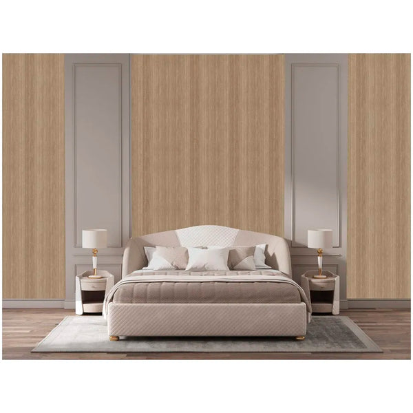 Veneer Wooden Textured Wallpaper (0.53 * 10 M, 57 Square Feet) 1 Full Roll, Maple Tree Wood Design