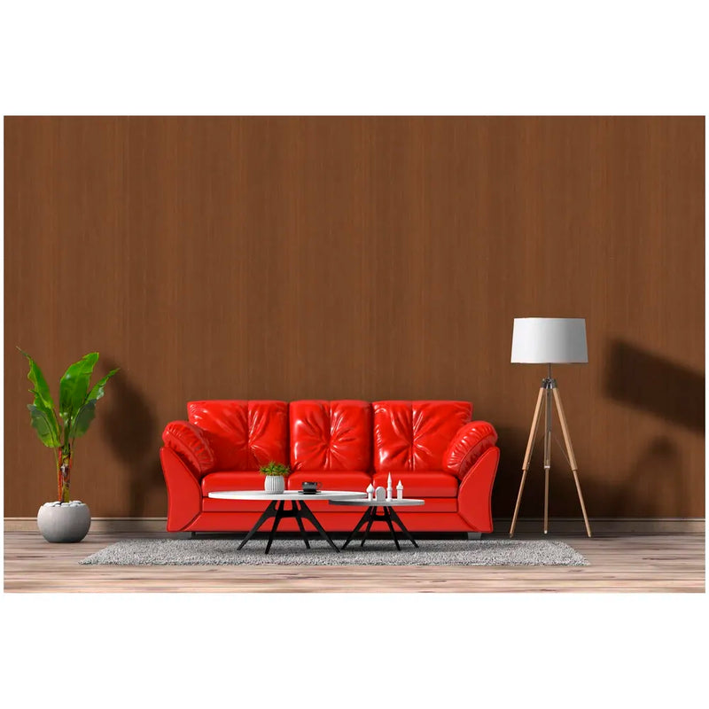 Veneer Wooden Textured Wallpaper (0.53 * 10 M, 57 Square Feet) 1 Full Roll, Walnut Tree Wood Design
