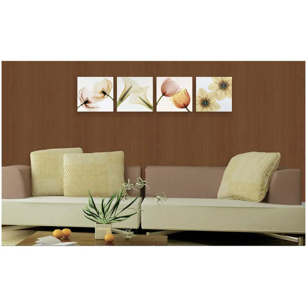 Veneer Wooden Textured Wallpaper (0.53 * 10 M, 57 Square Feet) 1 Full Roll, Walnut Tree Wood Design - 2