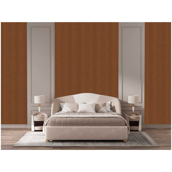 Veneer Wooden Textured Wallpaper (0.53 * 10 M, 57 Square Feet) 1 Full Roll, Walnut Tree Wood Design - 6