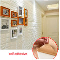 4 Pcs Foam Wall Paper, 3D Brick Wall Stickers Self-Adhesive Panel Decal PE Wallpaper - Peel and Stick Wall Panels (4, White Bricks)(23.2 Sqft) - 4