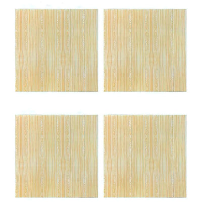 Wall Paper, 3D Wood Wall Stickers Self-Adhesive Panel Decal PE Wallpaper - Peel and Stick Wall Panels for TV Walls, Sofa Background Wall Decor (4)