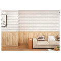 Wall Paper, 3D Wood Wall Stickers Self-Adhesive Panel Decal PE Wallpaper - Peel and Stick Wall Panels for TV Walls, Sofa Background Wall Decor (4) - 3