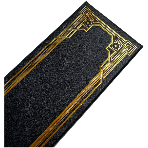 Premium Polyresin & Metal Magic Wand Wizard Sorcerers Wand With Ribbon Box Metal Core Inside, Life Size 1:1 (Style 2) (Black), Kid - 5