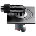 Grey 4 x 4 Inch Washing Machine and Dish Washer Floor Drain - Grey Finish - Floor Trap for Bathroom, Kitchen - Anti Clogging & Anti Pests.- 10 cm x 10 cm