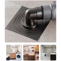 Grey 4 x 4 Inch Washing Machine and Dish Washer Floor Drain - Grey Finish - Floor Trap for Bathroom, Kitchen - Anti Clogging & Anti Pests.- 10 cm x 10 cm - 3