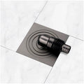 Grey 4 x 4 Inch Washing Machine and Dish Washer Floor Drain - Grey Finish - Floor Trap for Bathroom, Kitchen - Anti Clogging & Anti Pests.- 10 cm x 10 cm - 7
