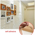 PVC Thick Wallpaper self Adhesive White Bricks wall Sticker with Glue Included for All wall Types (White Bricks, 100) - 3