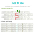 PVC Thick Wallpaper self Adhesive White Bricks wall Sticker with Glue Included for All wall Types (White Bricks, 100) - 4