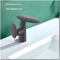 Waterfall Dark Grey Faucet Tap Mixer Hot and Cold Heavy Single Lever Basin Mixer 15.5 Cm 360 Degree Rotating Spout and Ceramic Cartridge for Bathroom Wash Basins - 8